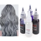 2021 краска для волос долговечная безопасная жидкая быстрая Краска Инструмент для красоты для домашнего использования серый Волосы светлого цвета крем-краска Восковая краска для волос