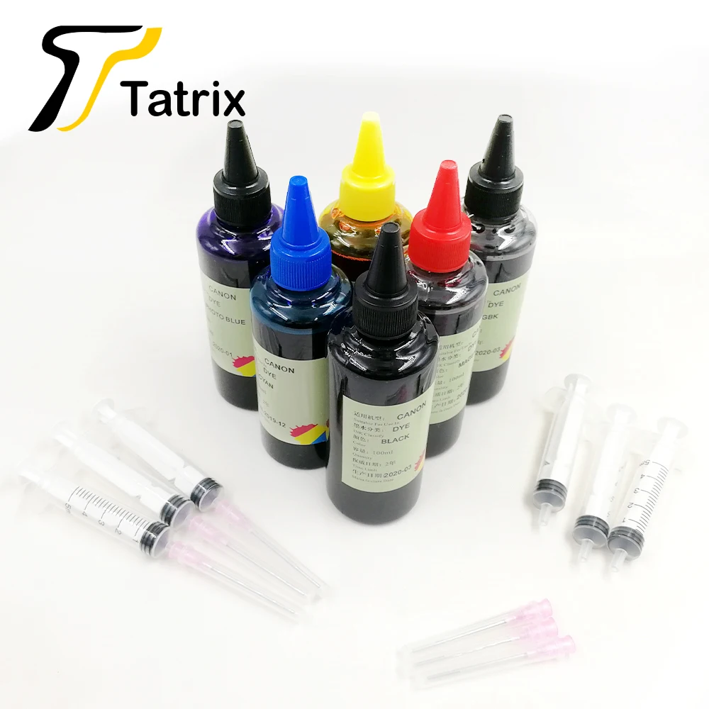 Tatrix 6 бутылок 100 мл Canon серии запасные чернила для картриджей PGI 780XL PIXMA