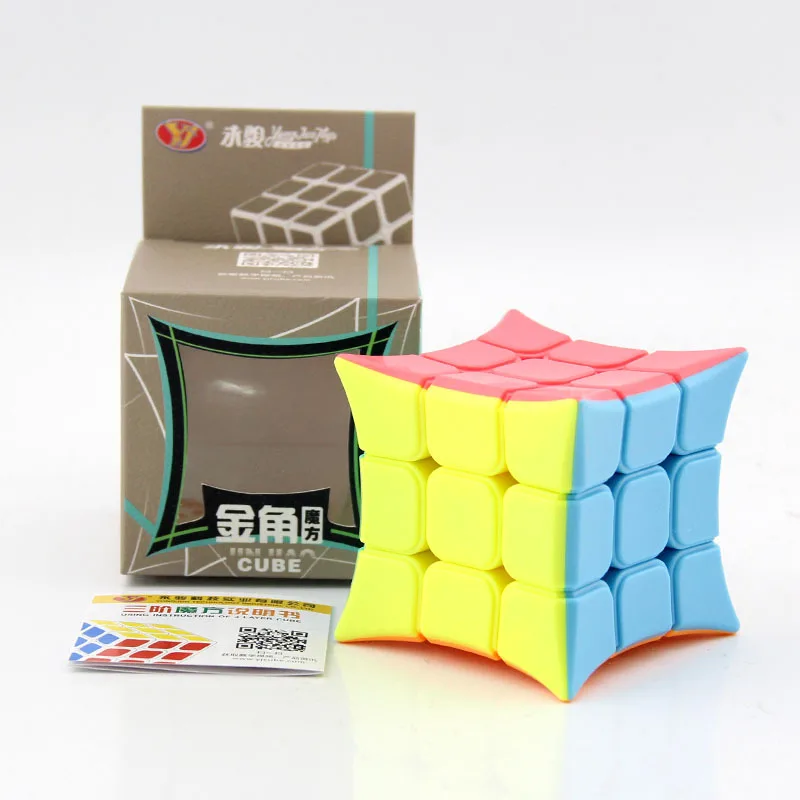 YJ YongJun Jinjiao скоростной куб 3x3x3 волшебный куб головоломка твист игрушки Красочные