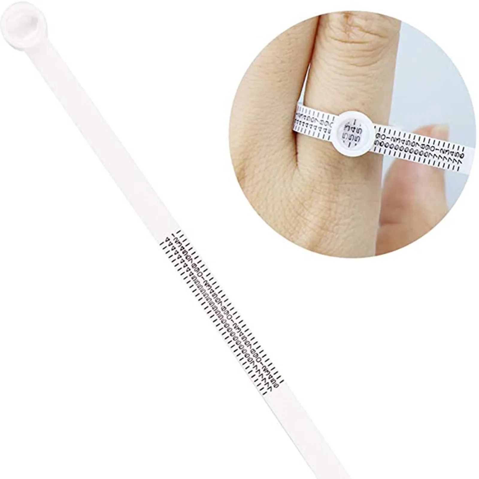 

Oudu Magnifying Glass Ring Soft Ruler Ring Hand Measurement Ring