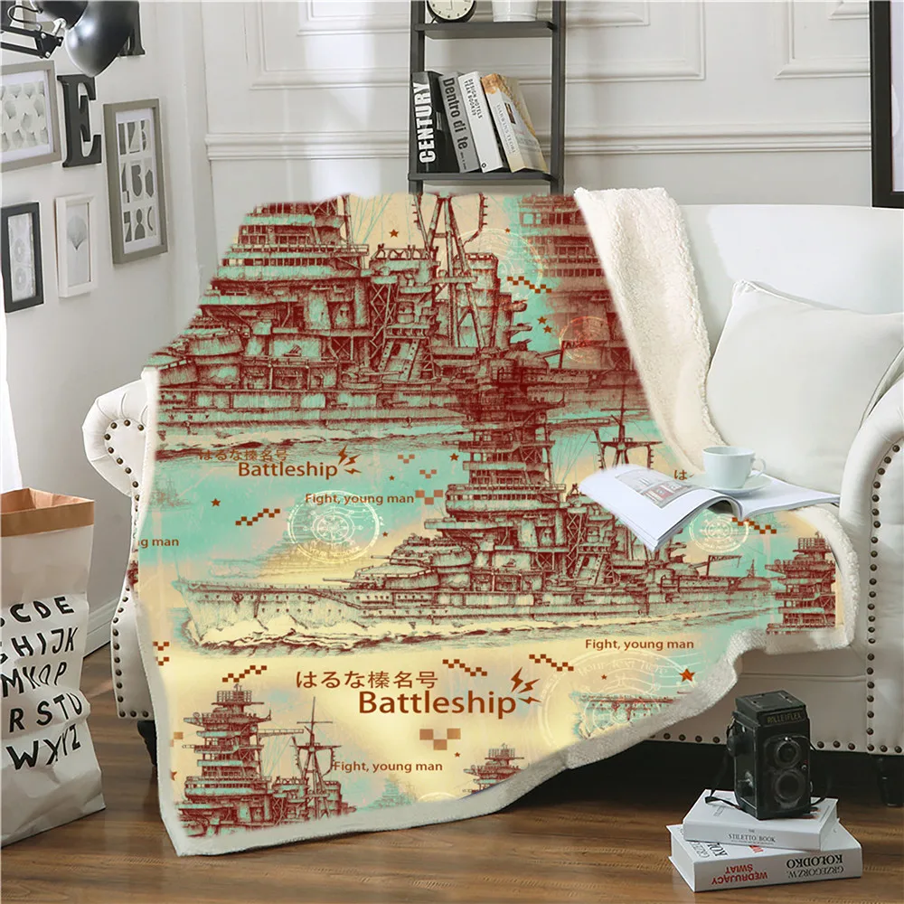 Модное одеяло с принтом пейзажа шерпа двойное 3D в виде Парижской башни покрывало