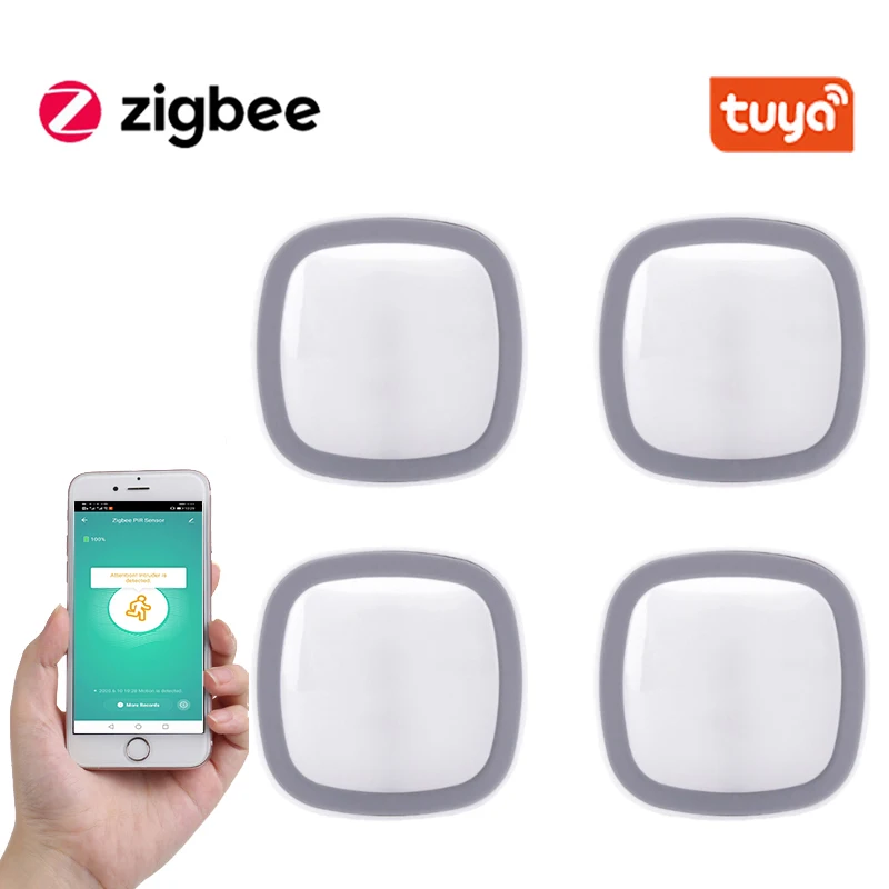 

Смарт-датчик движения Tuya ZigBee с пассивным инфракрасным датчиком движения, работающим на батарейках