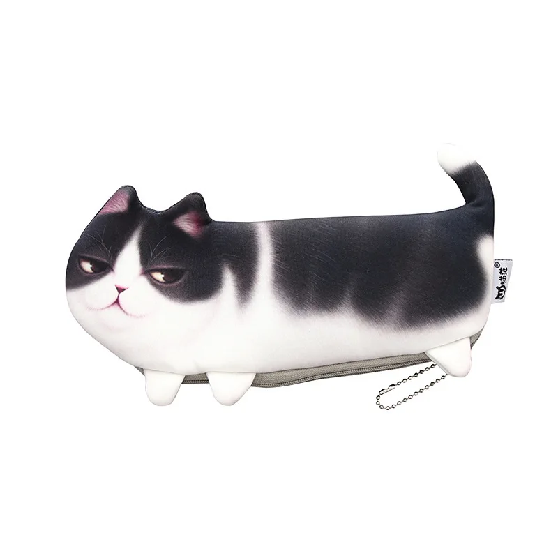 

Creativity Big Capacity Three-legged Cat Pencil Case Cute Cartoon Personality Creativity Mobile Phone Bag Girls Storage Bag