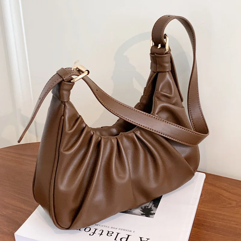 

Autumn and Winter Retro Bags 2021 New High-quality Leather Handbags Messenger Bag Niche Fold Bag Versatile Fashion Shoulder Bag