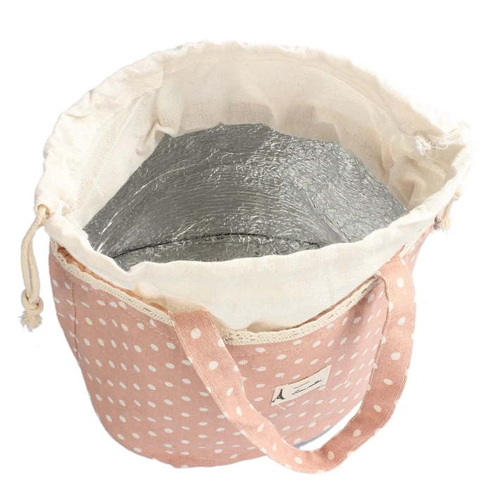 

Portable Lunch Bag Thermal Insulated Lunch Box Tote Cooler Bag Bento Pouch Lunch Container Container School Food Storage Bag