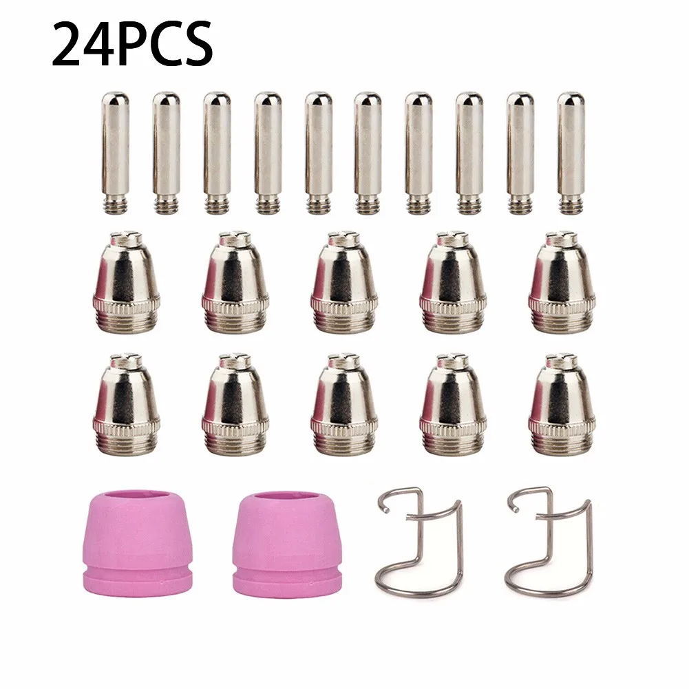 

Plasma Cutter Consumables Parts Fit Amico CUT-50HF 50 Amp Non-touch Pilot Arc Ceramic Groove Shield Cups Torch Tips