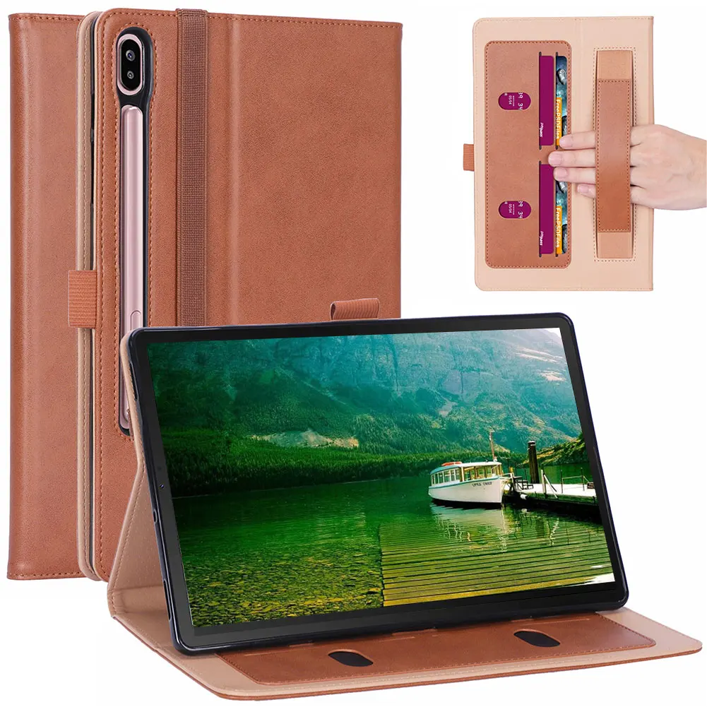 Деловой умный чехол для samsung Galaxy Tab S6, 10,5 дюймов, SM-T860, SM-T865, чехол из искусственной кожи с откидной крышкой и подставкой