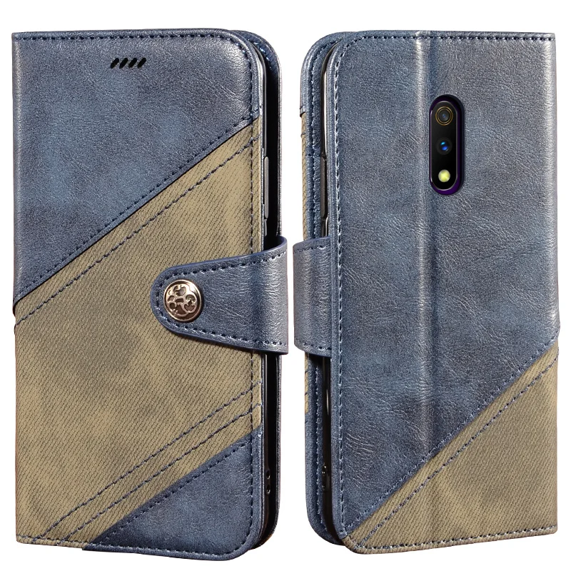 Чехол Realme X 6 5 дюйма комбинированный цветной Ретро чехол для телефона RMX1901 RMX1903