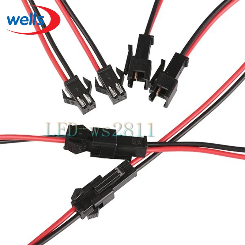 2pin 3pin 4pin 5pin JST светодиодный коннектор мужской и женский разъем для WS2811 WS2812 5050 3528