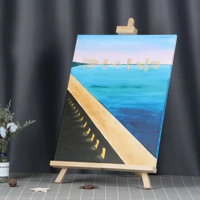 

Wooden Easel Reading Book Artifact Book Bracket Multifunctional Artist Table Easel Box Oil Paint Accessories Art Supplies