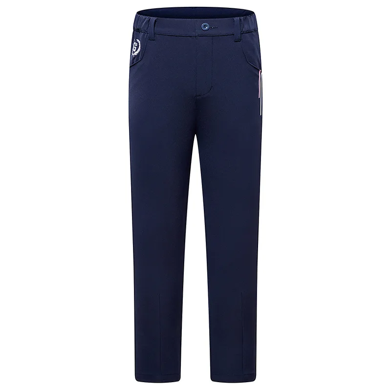 TTYGJ Spring and Summer Children's Golf Clothing Stretch Elastic Middle and Older Girls Casual Pants