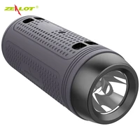 zealot a1 bluetooth speaker portable wireless bike speakerflashlightshoulder strap support tf cardauxusb flash drive