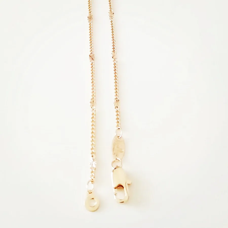 Ожерелье женское из меди под розовое золото 585 пробы 60 см|long necklace|fashion necklacenecklace
