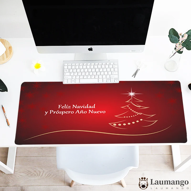

Christmas Custom Large Size Extended Mouse Mat Non-Slip Rubber Computer Keyboard Pad Mat Mouse pad