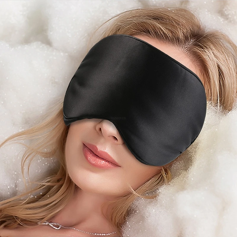 High-grade silk portable travel sleep eye mask sleep assist soft cover eye shadow sleep mask box