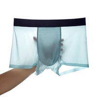 male panties nylon underpants men boxers seamless sexy ice silk man short breathable flexible comfortable shorts