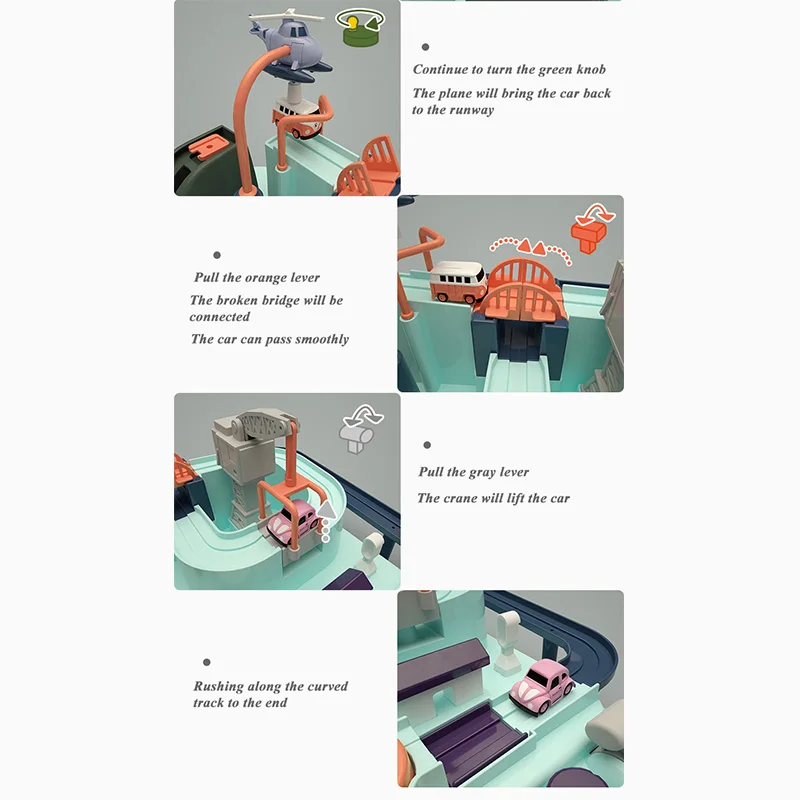 Развивающие игрушки Railcar экологически чистые детские для приключений автомобиль