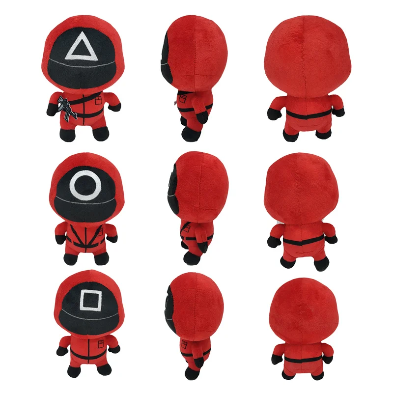 

Squid Game Plush Toy Kawaii Peluche Stuffed Doll Korean Funny Cartoon Squid Game Character Toys Halloween Christmas Kids Gifts