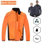 Ветрозащитная Сверхлегкая велосипедная куртка для горных велосипедов, уличная спортивная Джерси, водонепроницаемое пальто для бега, походов, альпинизма, светоотражающая одежда для мужчин