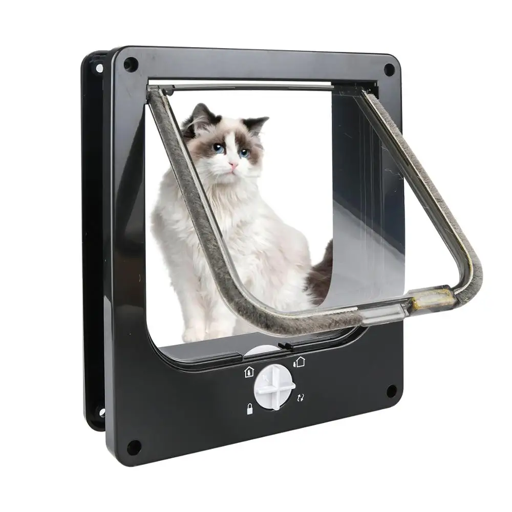 1 шт. Новые Cat лоскут двери 4 способа запираемый Pet для маленьких собак котенок