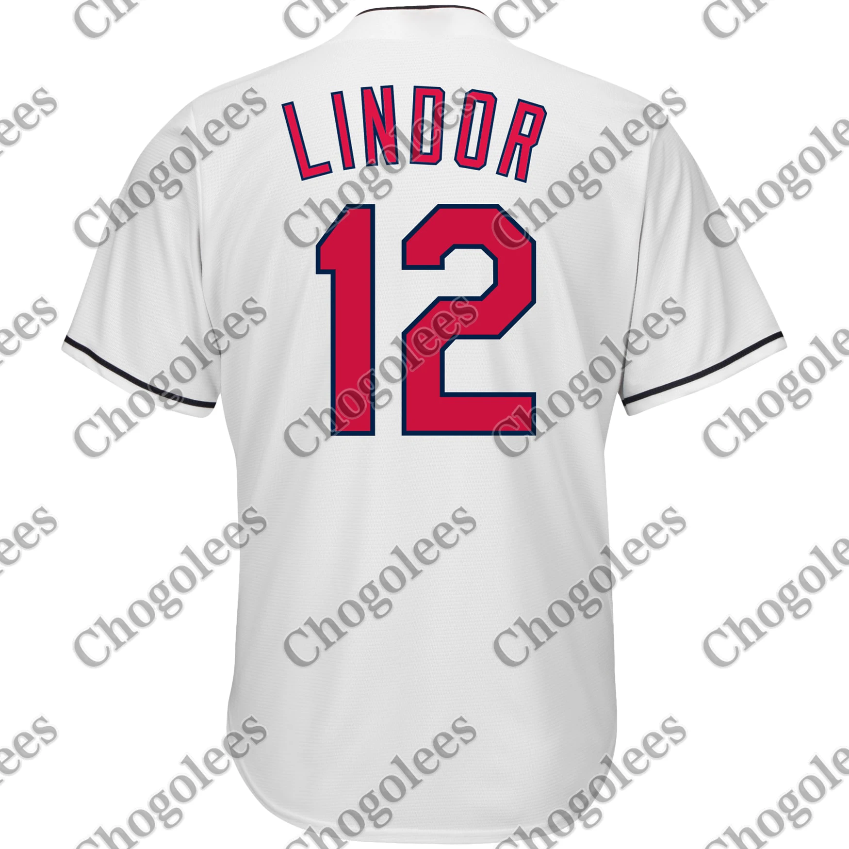 

Baseball Jersey Francisco Lindor Cleveland Majestic Home Big & Tall Cool Base Player Jersey