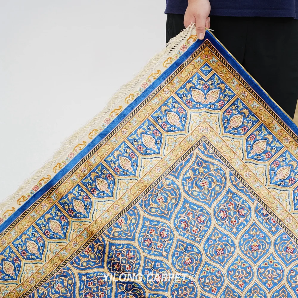 4'x6' Traditional Qum Carpet Vantage Antique Handmade Rugs For Sale (ZQG587A) | Дом и сад