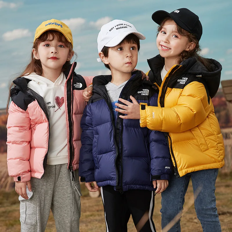

2021 Autumn & winter new fashion down jacket for girls Lightweight down jacket for children Windproof & warm jackets for boys
