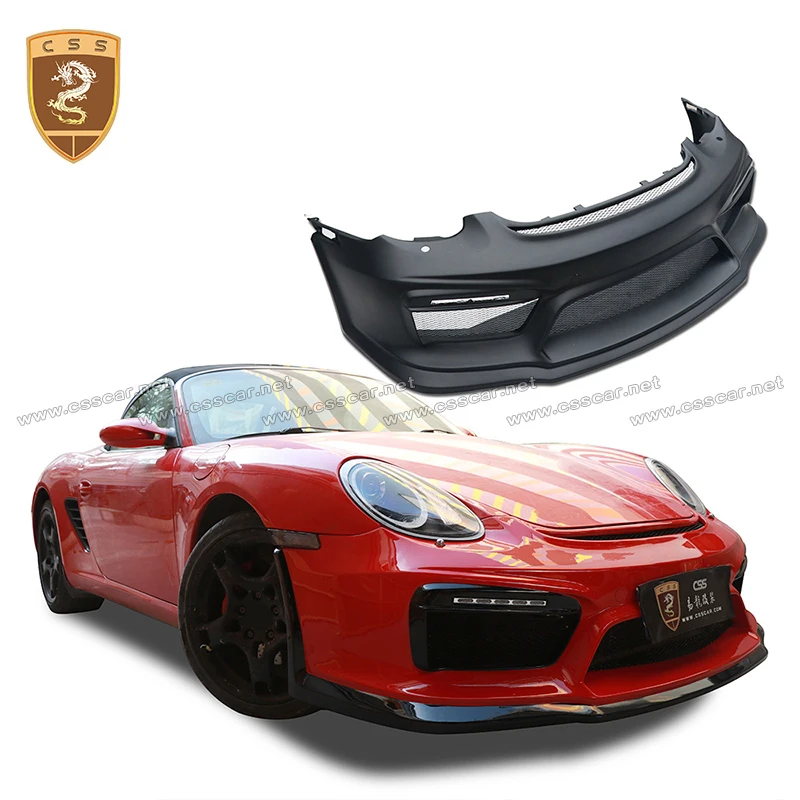 

High Quality GT4 Style Front Bumper FRP For Porsche Cayman 987 2004-2008 Car Accessories