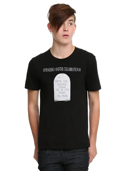 

men fashion shirt Printed T-shirt Frnkiero Andthe Cellabration Tombstone T-Shirt