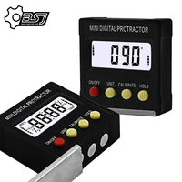 360 degree mini digital protractor inclinometer electronic level box magnetic base measuring tools