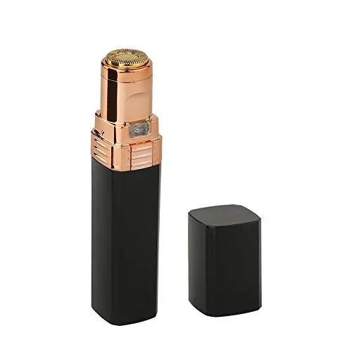 New Black Электрический эпилятор для лица и бровей, мини бритва для бровей, бритва, мгновенный безболезненный портативный эпилятор, триммер для бритья бровей - Цвет: New Black