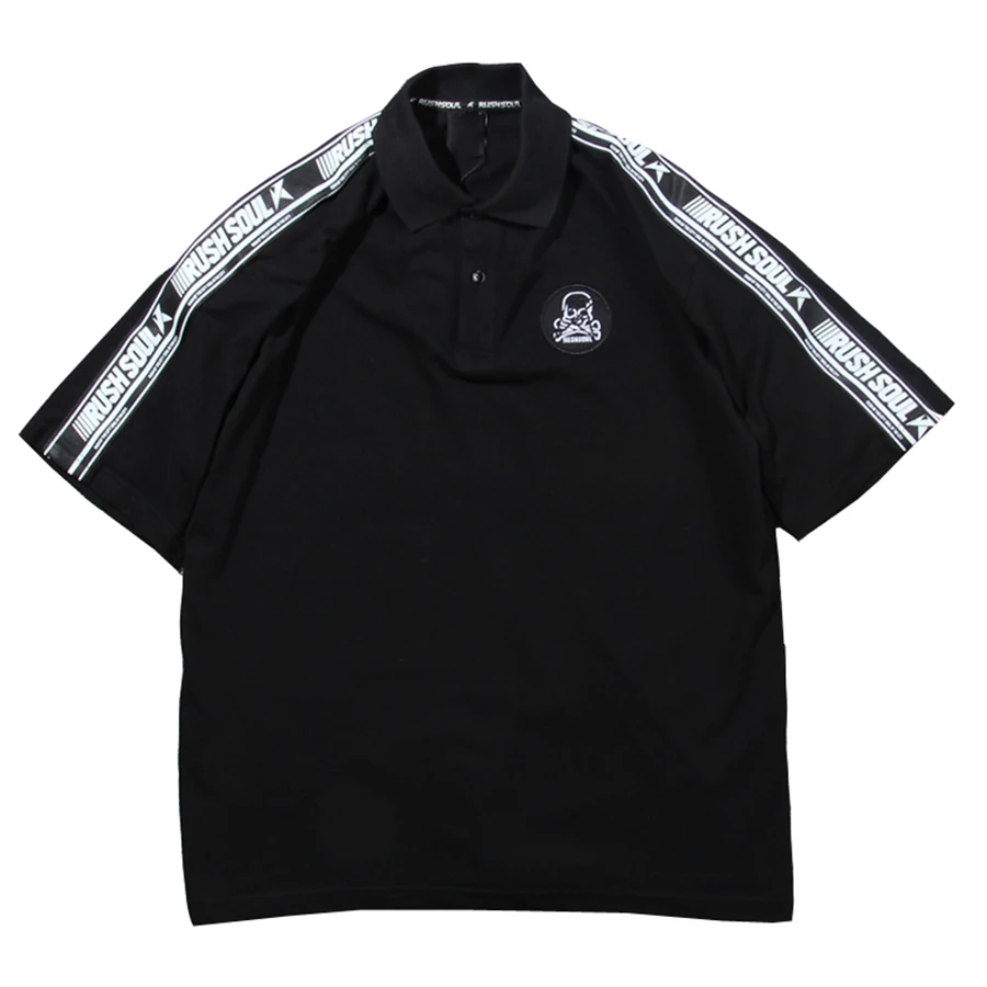 Мужская Повседневная рубашка поло с коротким рукавом и принтом винтажная