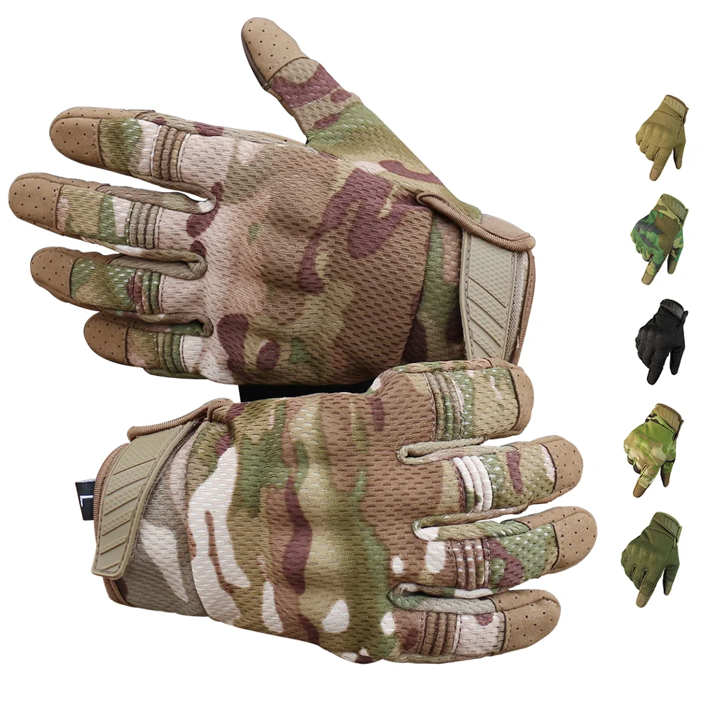 

Men Riding Gloves Cycling Bike Full Finger Motos Racing Gloves Antiskid Screen Touch Outdoor Sports Tactical Gloves Protect Gear