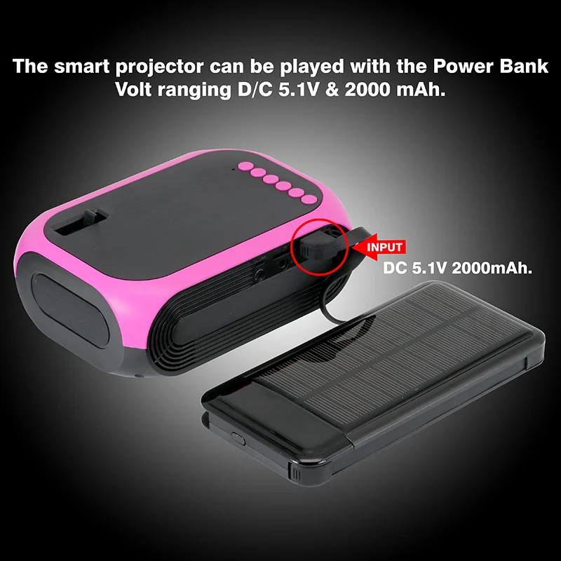 Светодиодный проектор HD 1080P портативный мини домашний кинотеатр легкий USB AV HDMI FKU66