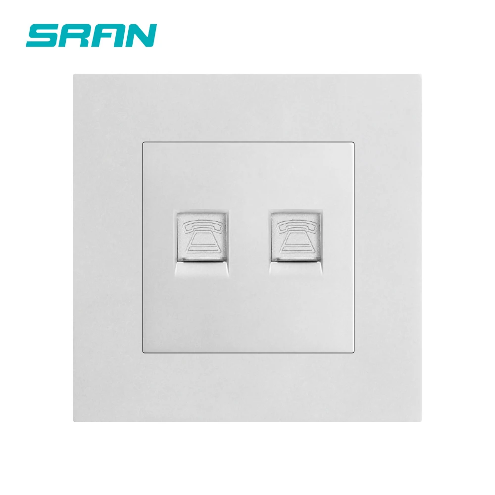 Настенная розетка SRAN с двойным телефоном электрическая огнестойкая панель из