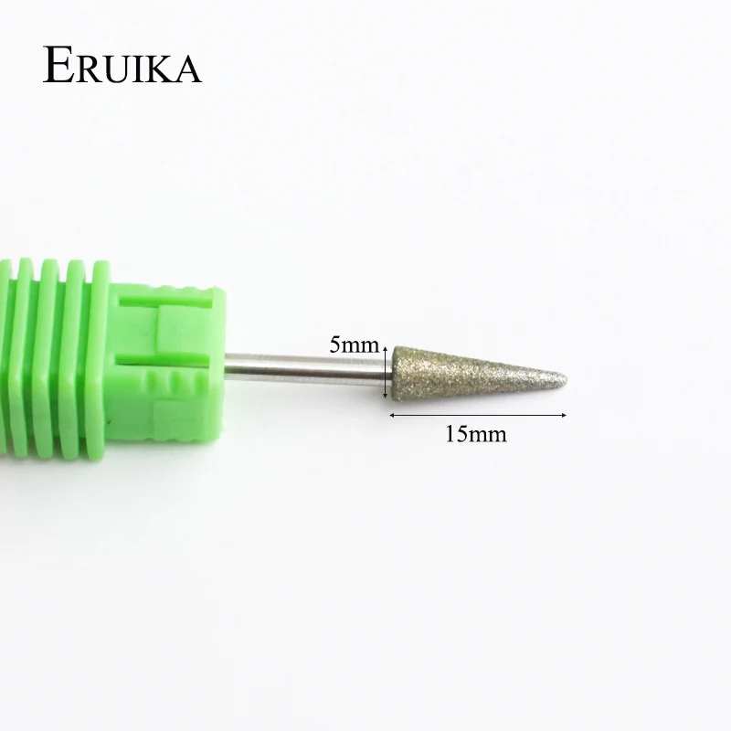 ERUIKA, 1 шт., алмазная пуля, острое сверло для ногтей, электрические фрезы для ногтей, маникюрный аппарат для маникюра и педикюра