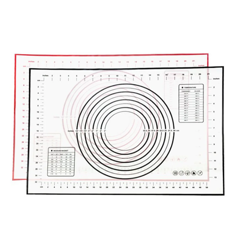 

Silicone Non-stick Kneading Rolling Dough Mat Baking Pad with Scale Bakeware