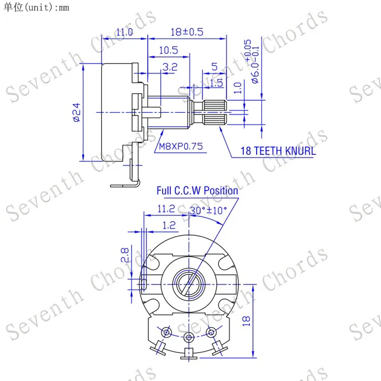 10 pcs a500k b500k a250k b250k gold volle größe lange split messing welle elektrische gitarre bass volume tone control töpfe potentiome