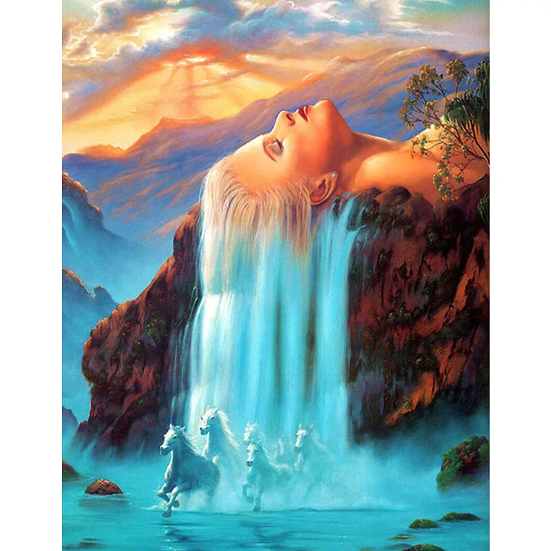 

Diamond Painting DIY New Full Square Mosaic Embroidery 5D Diamond Cross Ctitch Kits Dream Painting living Decoration 30x40cm