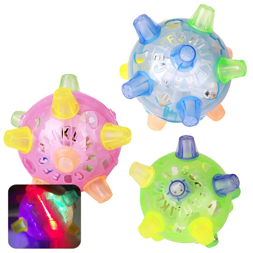 

Colorful Flashing Bouncing Ball LED Light Dancing Jumping Ball For Baby KidS(Random Color)
