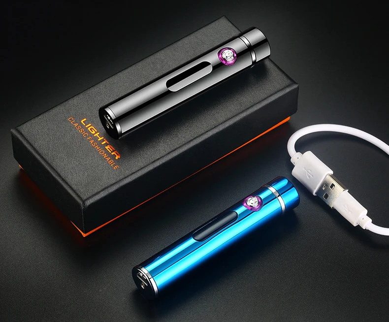 Портативная USB электрическая плазменная зажигалка, Электронная двойная дуговая зажигалка, ветрозащитная импульсная зажигалка, аксессуары для курения