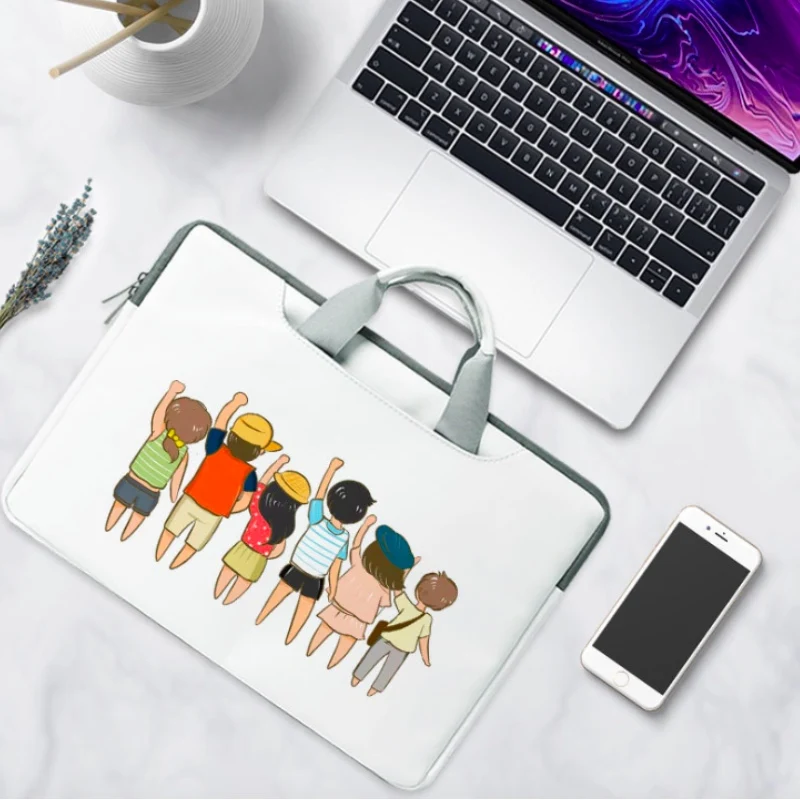 Симпатичная простая водонепроницаемая сумка через плечо для ноутбука 13 3/14/15/6/17