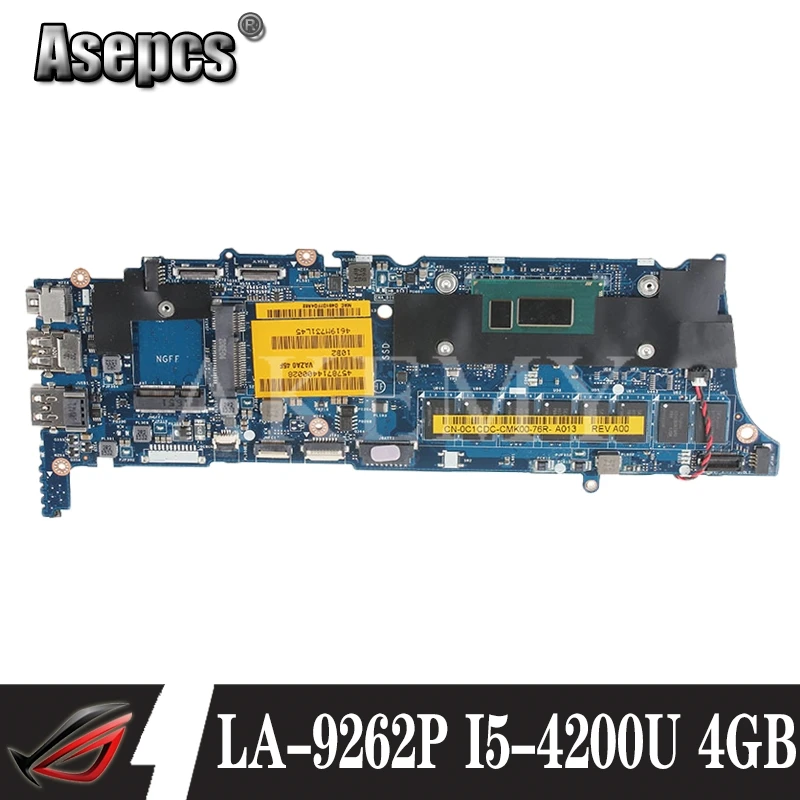 LA 9262P материнская плата для For DELL XPS 12 9Q33 VAZA0 REV: 1 0 I5 4200U 4 Гб RAM тест 100%|Материнские