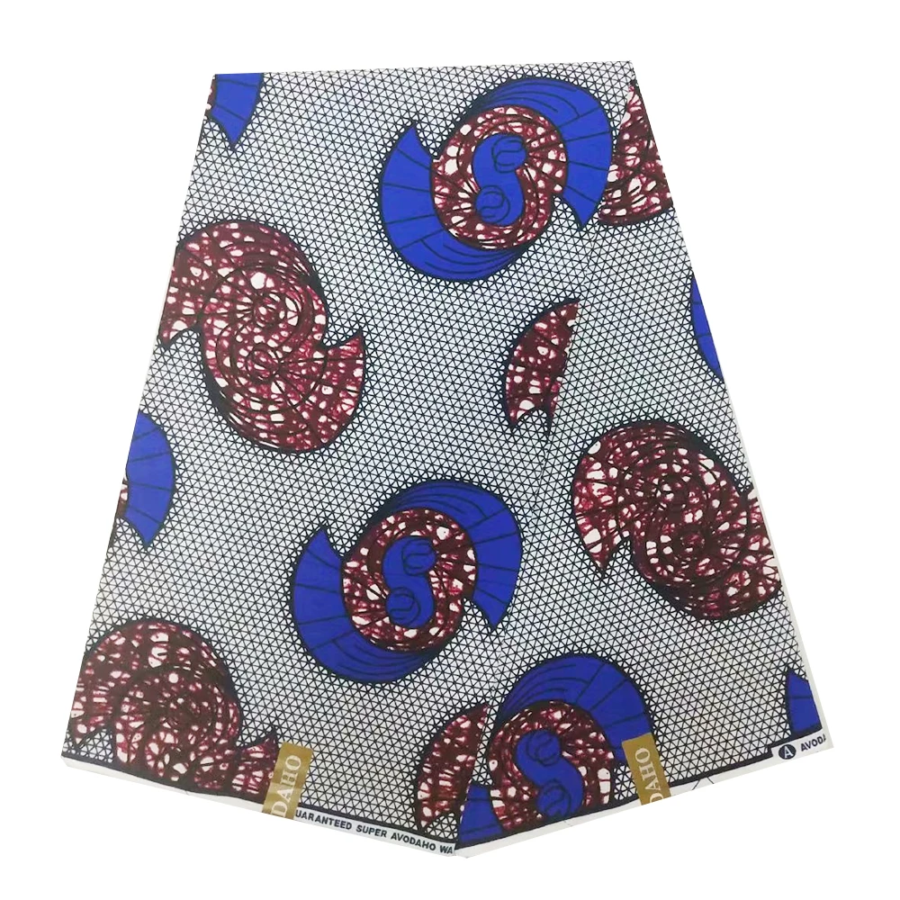 Африканская восковая ткань настоящий воск 100% хлопок блок печать из Анкары и