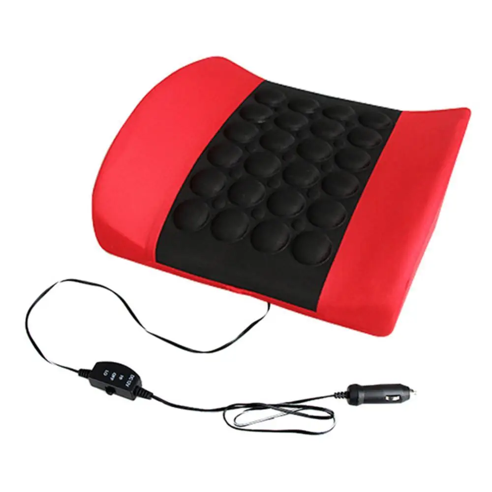 

40% Dropshipping!! Car Electric Massage Lumbar Stress Pressure Relief Cushion Seat Waist Support