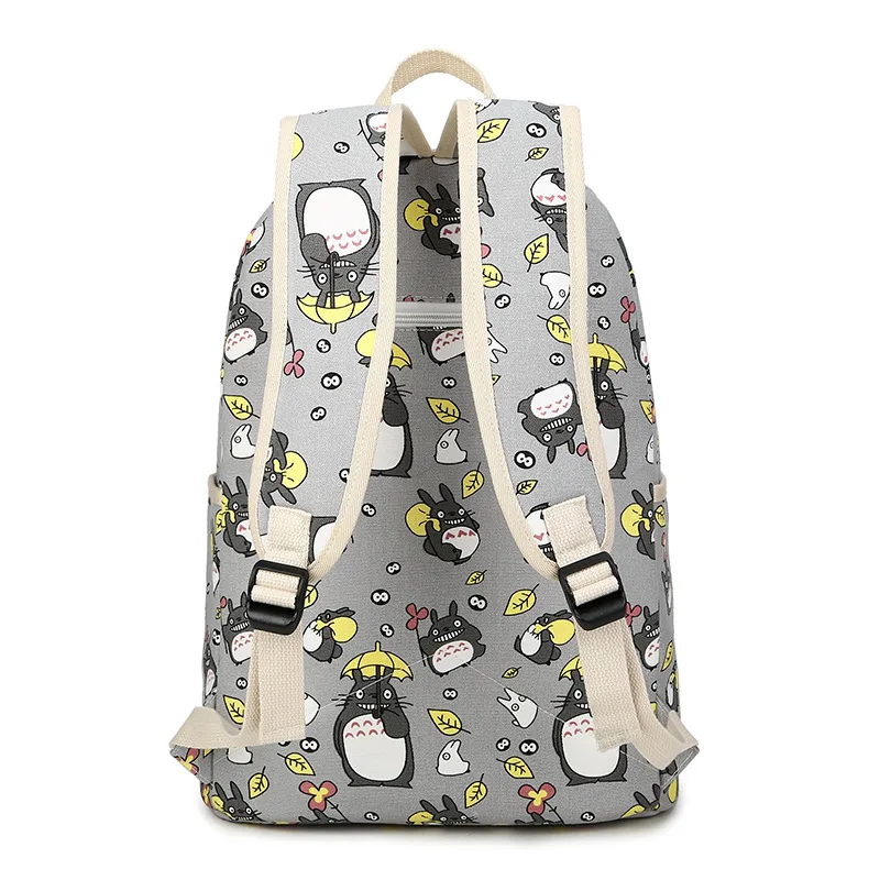 Рюкзак-Тоторо для женщин Женский дорожный ранец с 3D принтом мягкой спинкой
