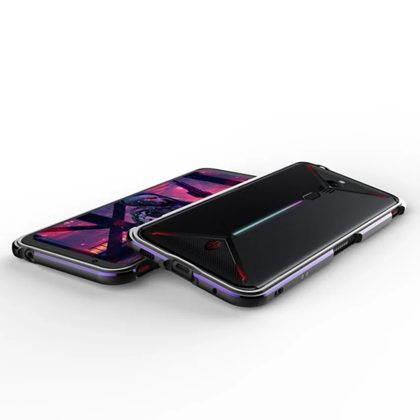 Чехол-накладка для Nubia Red Magic 3 3s двухцветный алюминиевый с металлической рамкой |