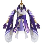 Игровой костюм для косплея Genshin Impact Keqing, платье KEQING, наряд для Хэллоуина, женская униформа