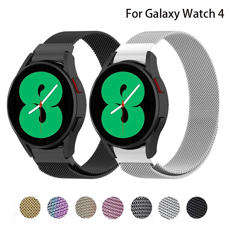 

Магнитная Петля без зазора для Samsung Galaxy Watch 4 Classic 46 мм 42 мм, ремешок с изогнутым концом для Galaxy Watch 4 44 мм 40 мм, ремешок