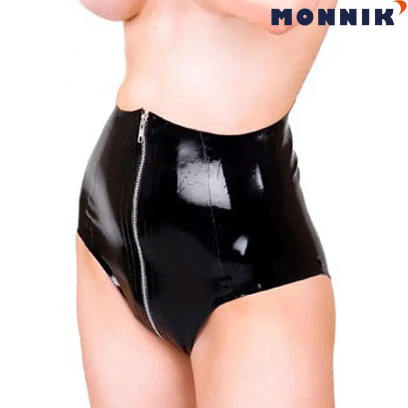 MONNIK latexSexy LingerieG стринги из латекса дамское нижнее белье тонкие Стрейчевые черные